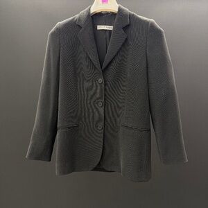 Emporio Armani Women's Black Pantsuit Jacket Size 8, Pants Size 12